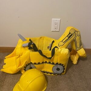 Kids Construction Digger Costume - Yellow
